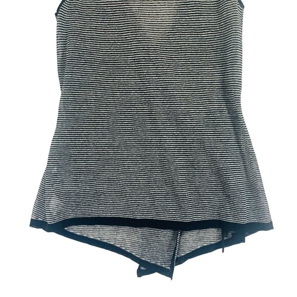 Drape Knit sleeveless vest Black/Gray/Short Sleeve Wrap Jacket Shawl Tristan - Picture 4 of 15